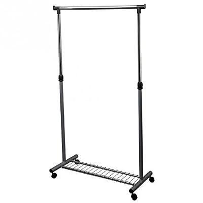 Mondex EVE71-00 Portant pour Vêtements sur roulettes en Métal Chromé