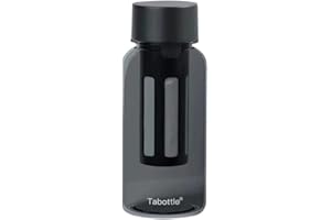 ERISED'S BIFROST Cold Brew Coffee Maker,Iced Wine Bottles, Tritan Plastic,BPA Free Water,Mesh Filter Loose Leaf Tea Strainer Infuser,Outdoor Sports Fitness Gym,Office,Camping Hiking Backpacking Travel,16OZ/550ML Black