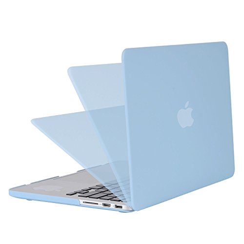 MOSISO MacBook Pro 15 Retina Hülle (NO CD-ROM Drive) – Ultra Slim Hochwertige Plastik Hartschale Tasche Schutzhülle Snap Case für MacBook Pro 15 Zoll with Retina Display (Model A1398), Air Blau - 2