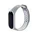 Produktbild XIHAMA Armband für Xiaomi Mi Band 3 / Mi Band 4, Silikon Ersatzband Fitness Sport Aktivität Ersatzarmbänder (Grau/Weiß)