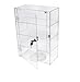 Produktbild PC3721® 1 Hochglanz-Klarsichtvitrine aus Acryl mit Fronttür und Sicherheitsschloss sowie festem DB088TT-6IN-Plattenspieler