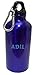 Produktbild Personalisierte Wasserflasche mit Karabiner mit Text: Adil (Vorname/Zuname/Spitzname)