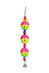 Plastic Hanging Toy 3 Ball with Beads and Bell TAIYO PLUSS DISCOVERY