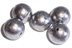 TOMOLOO Eurofishing DRILLED BULLET BALL WEIGHTS 1.5oz x 5, FLOAT BEACH PIER COURSE SEA COD BASS MACKEREL BOAT FISHING