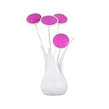 MagiDeal Acryl Vase Design USB LED Nachtlicht Nachttischlampen Schreibtisch Lampe Licht Stimmungslicht für Schlafzimmer Kinderzimmer Tisch Deko - Lila