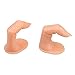 2pcs Nail Art Practice Fingers False Nail Polish Training Tool with Nail Tip