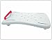 Produktbild Badewannenbrett Badewannensitz Wannensitz (75 cm lang) mit Seifenablage und mit rotem Griff *Top-Qualität zum Top-Preis*