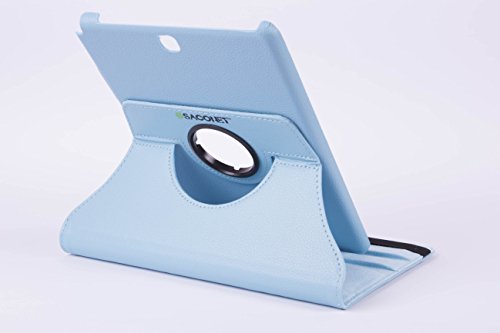 TAB A 9.7 HIMMELBLAU 360 Hülle Case Premium PU Ledertasche Etui Schutzhülle für Samsung Galaxy Tab A PLUS 9.7 T550 T551 SM-T550 SM-T551 rotierende farbige Kunstleder + Capacitive Stylus + Displayschutzfolie - 6