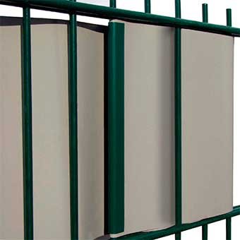 24 Stück PVC – Sichtschutzstreifen Klemmschienen – anthrazit - 3