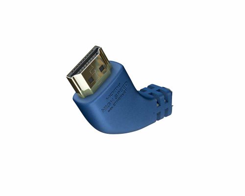 in-akustik Premium High Speed HDMI Kabel mit Ethernet | „Huckepack“ Winkelstecker | 2m - 3