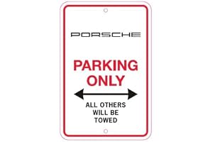 Porsche Parking Only SIgn, OEM uppdaterad