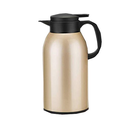 Bouteille Thermos de Grande capacit 2L Acier Inoxydable Double paroi Isolation sous Vide Pichet Eau Isolation caf/th Bouilloire Chaude et Froide