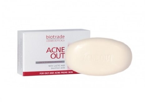 Acne Out Soap Bar 100g For Oily Skin with Pimples, Removes Blackheads and Impurities, Tightens Pores by Biotrade