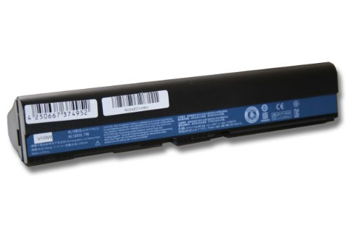 vhbw Li-Ion Akku 4400mAh (11.1V) schwarz für Laptop Notebook Acer Aspire C710, V5, V5-171, One 725, 756, V5 wie 4ICR17/65, AL12B31, AL12B32.
