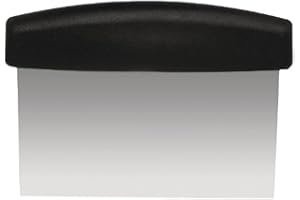 Genware 05-045 Vogue Scottish Dough Scraper 11X15cm Bakery Or Cafe Handle Blades,Black