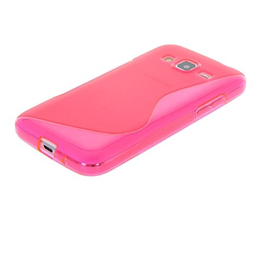 Funda para SAMSUNG GALAXY CORE PRIME G360F GEL TPU Dise  o S-Line Color ROSA