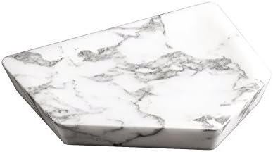 Rectangular Tray Large Marble Natural Stone Unique Cheap Value, White, Lange Kante/H: 28/4cm
