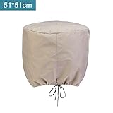 Cubierta de ventilación: Tamaño universal: diámetro x altura (S: 12" x 17.5", L: 20"x20").