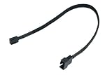 Phobya Phobya 0 Adaptor 4Pin PWM Plug to 3Pin (Socket) 30cm - Black Refrigeración por Aire Cables y adaptadores de Ventilador