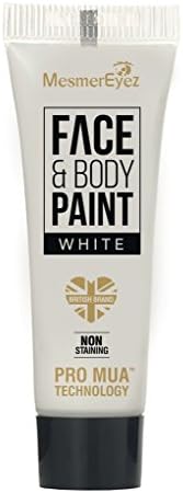 MesmerEyez Halloween Fancy Dress Face & Body Cream - White 16.6ml