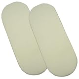 BabyPrem Moseskörbe Stubenwagen 2 Baumwolle Spannbettlaken 76 x 28cm 2 CREME