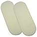BabyPrem Pack of 2 Fitted Cotton Moses Basket Sheets (73 - 76 x 28 - 30 cm) CREAM