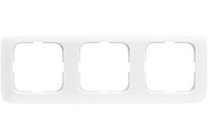 Busch-Jaeger 2513-214 3-fach Abdeckrahmen der Reflex SI Serie (Alpinweiß) • 3-fach Rahmen für Schalter, Taster und Steckdosen • Unterputz Abdeckrahmen • 2CKA001725A0944
