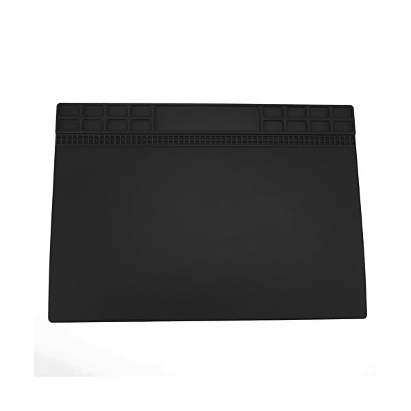 Amazingdeal 500 °C Heat Resistant Mat Silicone Insulation Maintenance Electronic Repair Desk Platform Pad Size 350 X 250mm