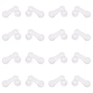 KitschKitsch 16pcs Baby Infant Safety Locks Latches Door Cupboard Cabinet Fridge Drawer Locks (White)