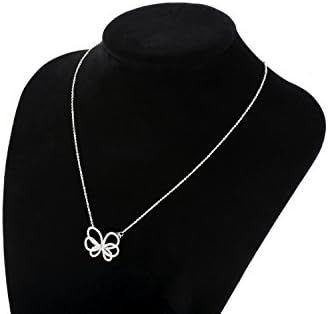 VANROYAL 18K Gold Plated S925 &amp; Cubic Zirconia Delicate Pendant Necklace (butterfly)