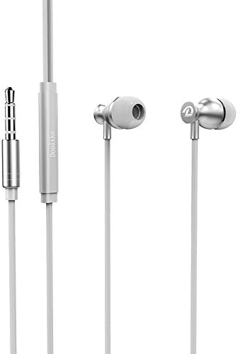 DooLike Earphones Headphones Handsfree, High Definition, Subwoofer in-ear, Tangle Free, Noise Isolating , with Pure Sound and Powerful Bass HEAVY DEEP BASS for iPhone, iPod, iPad, MP3 Players, Tablets, Laptop Samsung Galaxy (S8 NOTE 8 S8 PLUS AND ALL) Sony, Alcatel, Huawei, LG Motorola, Vodafone Phone and Tablet with Volume Control and Mic (White)