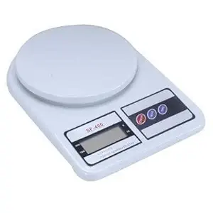genix SF 400 Electronic Digital 1Gm-10 Kg Weight Scale LCD Kitchen Machine Measure for Measuring Fruits, Shop, Food, Vegetable, Vajan, Offer, Kirana Kata, Kirana New Weighing Scale (White)