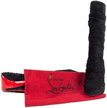 Internationalbrandsdiffusion Christian Louboutin Black Drape Suede Point Toe Midboots EU 39/UK 6