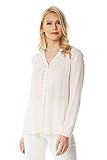 100% Viskose Roman Originals Damen Langarm-Overshirt mit Spitzeneinsatz - Damen Lässige Blusen, Tops, tagsüber, abends, Sommer, Büro, leicht, Kerbausschnitt, Bogensaum - Light Pink - Größe 46