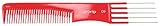 Pro Tip Hairdressing Lifter Comb with 5 Metal Pins PTC09 190mm - RED