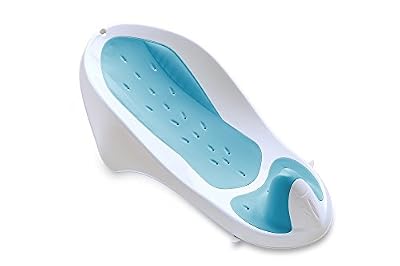 Kerael Transat de Bain pour Bébé 0 à 6 Mois Blanc/Turquoise