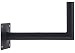 Produktbild DUR-Line WHSPB 45cm - Stahl Wandhalter pulverbeschichtet- TÜV geprüft - Sat Wandhalterung für Satellitenschüssel