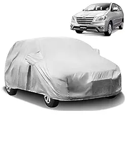 CARNEST Car Body Cover for Toyota Innova with Mirror Pocket (Silver Matty)