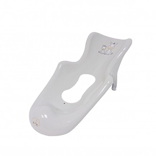 Preisvergleich Produktbild Zebra grau Badesitz mit Anti Rutsch Matte