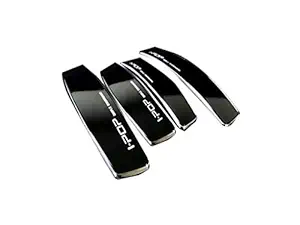 YOURKARTS.COM I-POP High Glossy Slim Door Edge Guards Car Door Guard/Scratch Protector Universal Car Door Guard (Set of 4) (Black Matte)