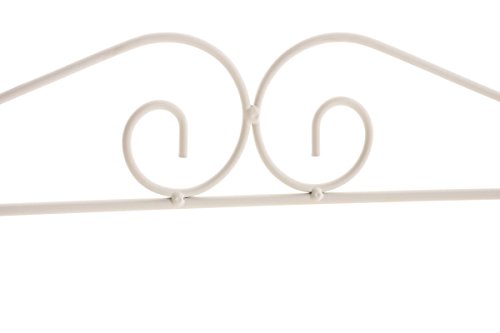 CLP Metall-Standregal LEVENT, klappbar, 45 x 20 cm, Höhe 70 cm, Eisen, 3 Böden creme - 4