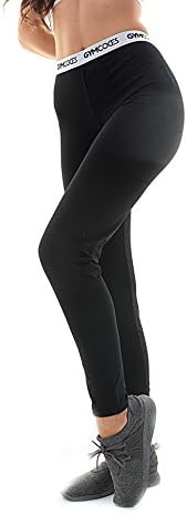 Sport Comfy Leggings | Women's Tights Fitness, Yoga, Zumba, Pilates and Leisure | Ladies Trousers Comfy (Black, S)