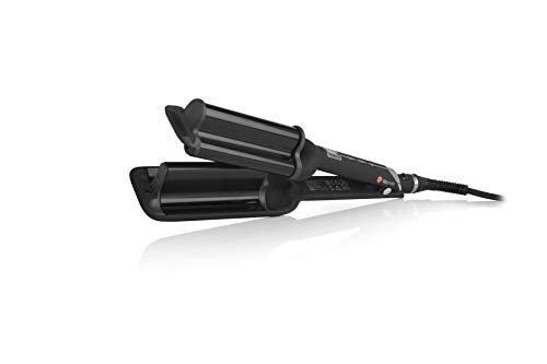 Upgrade -Triplo Ferro Ondulante in Ceramica e Titanio - Piastra Newave Professionale Onde Grandi - Styling per Capelli Mossi e Ondulati