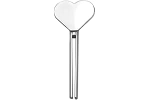 DTREEL Presse-dentifrice en métal en forme de cœur, tube presseur pour tube presseur de tube, rouleau de distributeur de clés, distributeur de dentifrice, huile cosmétique, crème, peinture