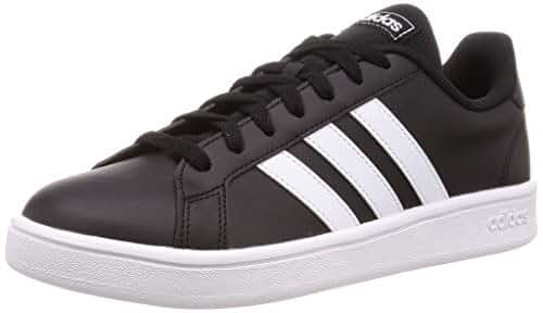 black leather mens tennis shoes
