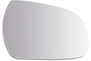 SENZEAL Cristal del Espejo para Audi A3 8P A4 8K B8 A5 8T Derecho Lado del Pasajero Calefactado con Placa de Soporte 8K0857536F (Derecho)