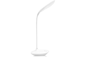 TOPJESS Desk Lamp, USB Portable Desk lamp 3 Level Dimmer Suitable for Reading/Relaxation/Bedtime,Night Light,Flexible Neck,Touch-Sensitive Control Panel