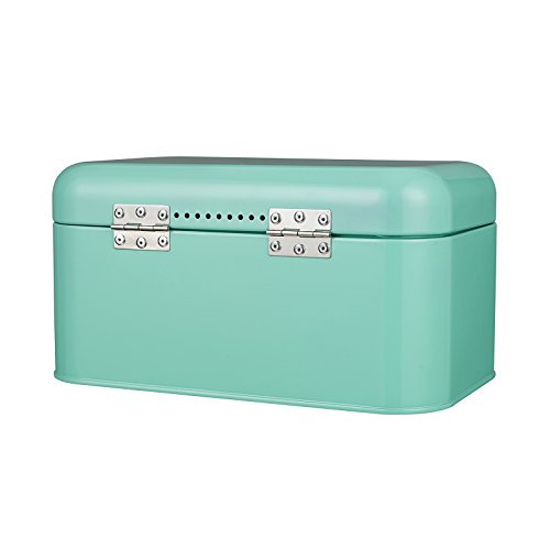 GranRosi Brotkasten – kompakte Metall Brotbox zur Brotaufbewahrung im 40er Jahre Retro Design - 7