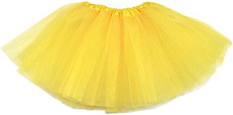 TEENAGER / SIZE 6-10 ADULT LONGER BALLET TULLE TUTU - VARIOUS COLOURS - BALLET TUTU, DANCE TUTU, FANCY DRESS TUTU (Yellow)