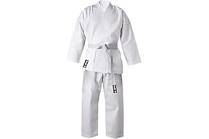 Aasta Karate Gi Suit Uniform Martial Arts Kit with white belt Polyester Cotton Blend, Light Weight, Judo Taekwondo karate suits for Men